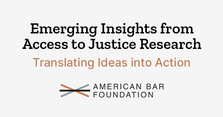 Emerging Insights From Access To Justice Research - ABF